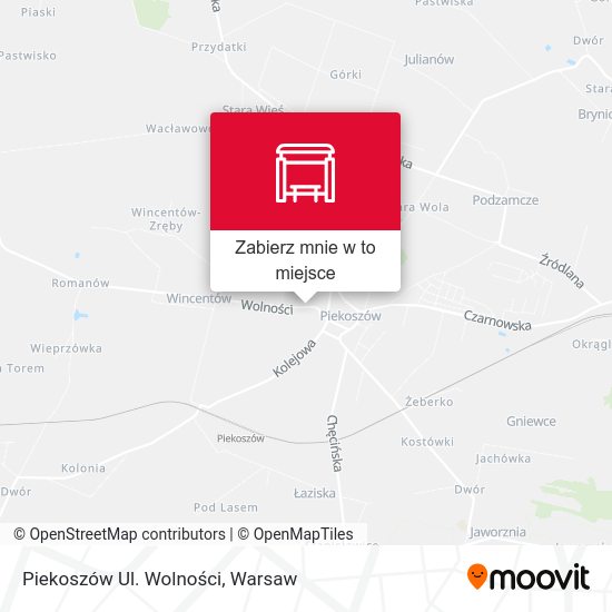 Mapa Piekoszów Ul. Wolności