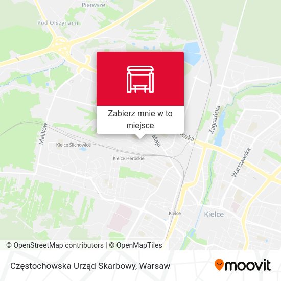 Mapa Częstochowska Urząd Skarbowy