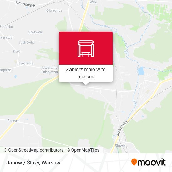 Mapa Janów / Ślazy