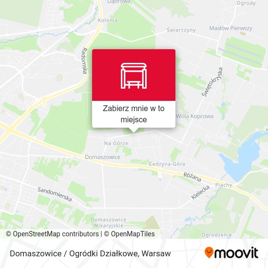 Mapa Domaszowice / Ogródki Działkowe