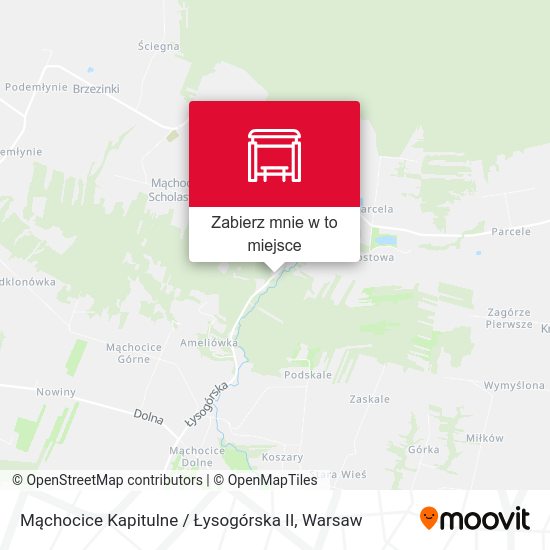 Mapa Mąchocice Kapitulne / Łysogórska II