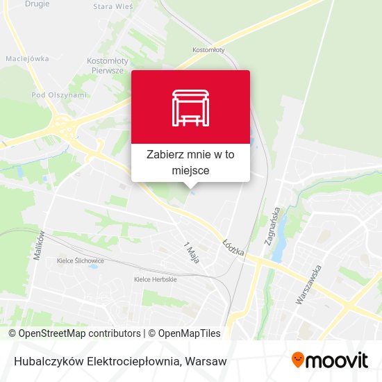 Mapa Hubalczyków Elektrociepłownia