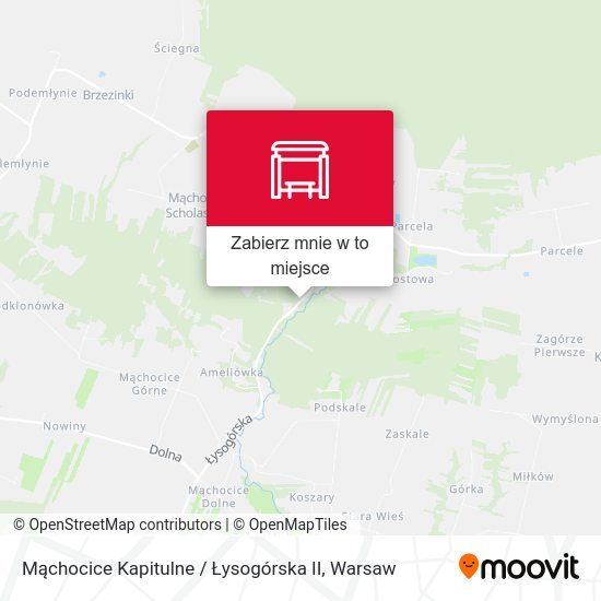 Mapa Mąchocice Kapitulne / Łysogórska II