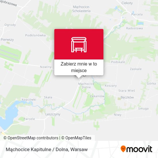 Mapa Mąchocice Kapitulne / Dolna