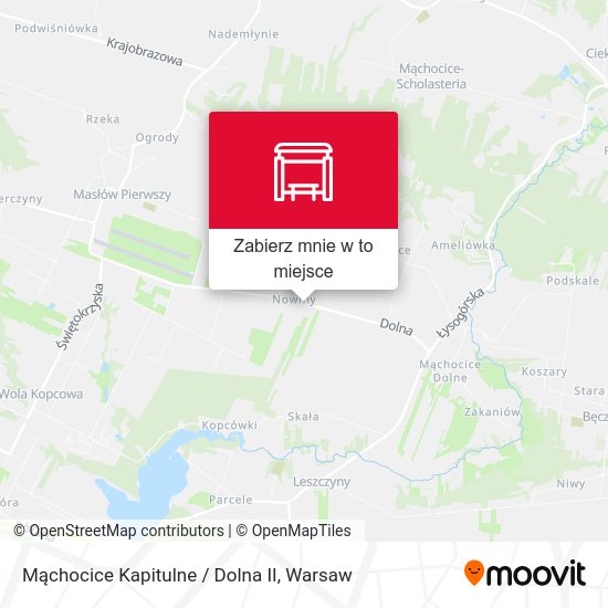 Mapa Mąchocice Kapitulne / Dolna II