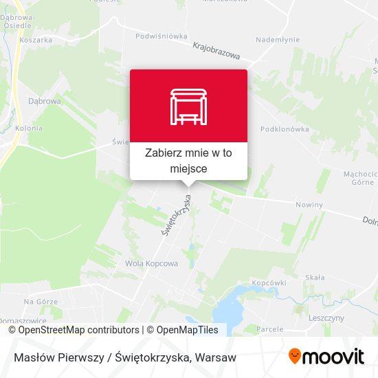 Mapa Masłów Pierwszy / Świętokrzyska