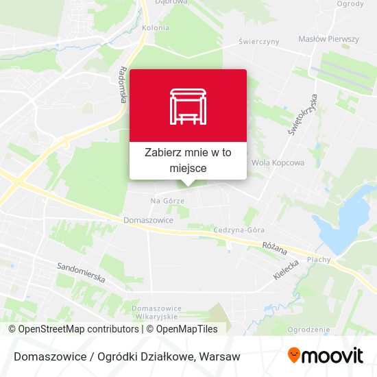 Mapa Domaszowice / Ogródki Działkowe