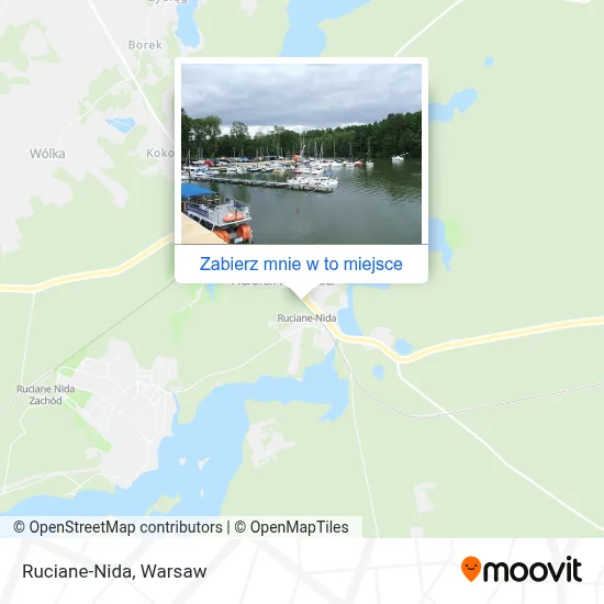 Mapa Ruciane-Nida