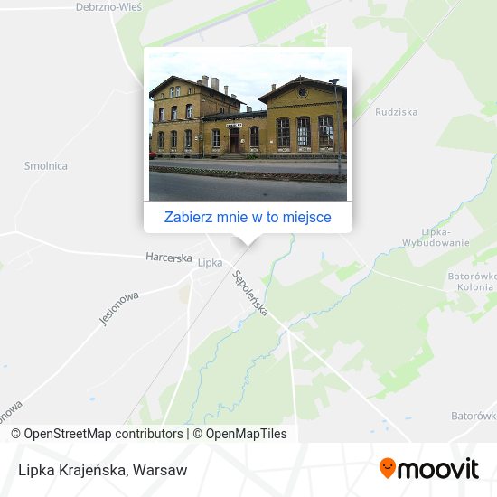 Mapa Lipka Krajeńska