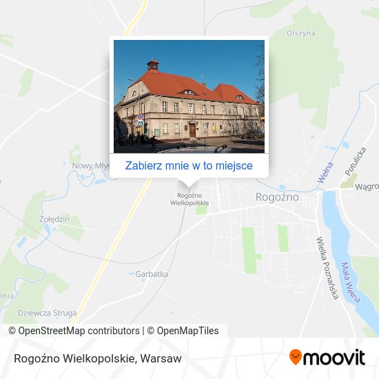 Mapa Rogoźno Wielkopolskie