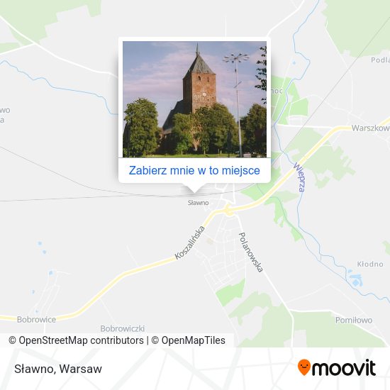 Mapa Sławno