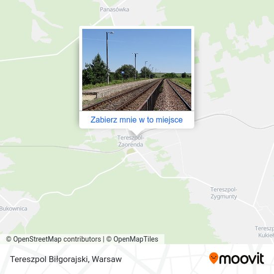 Mapa Tereszpol Biłgorajski