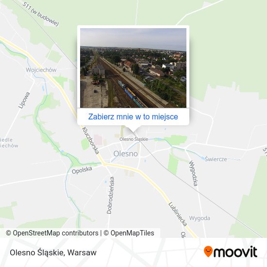 Mapa Olesno Śląskie