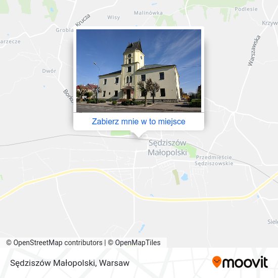 Mapa Sędziszów Małopolski