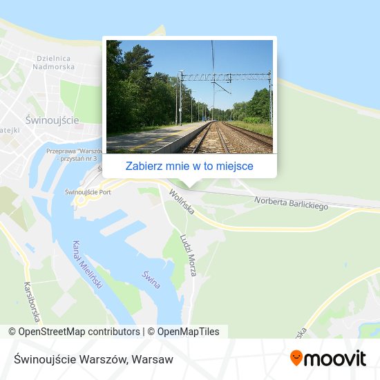 Mapa Świnoujście Warszów