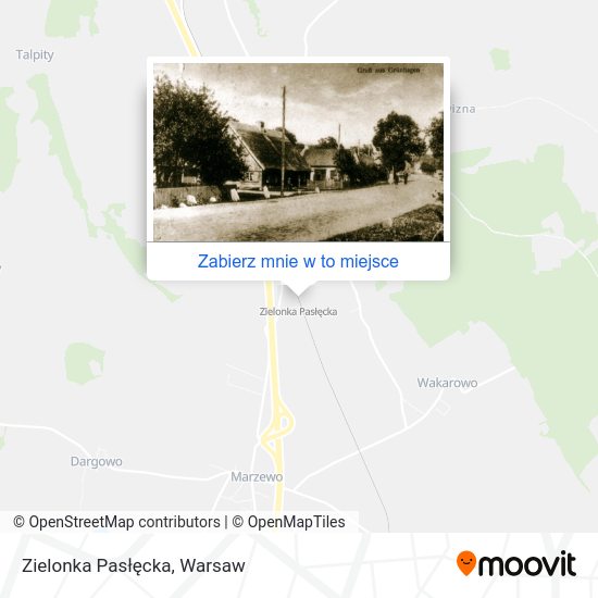 Mapa Zielonka Pasłęcka