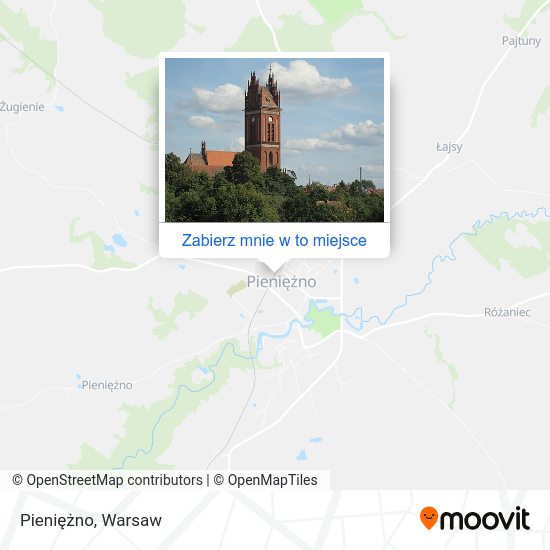 Mapa Pieniężno