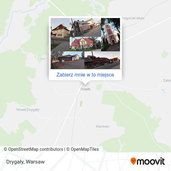 Mapa Drygały