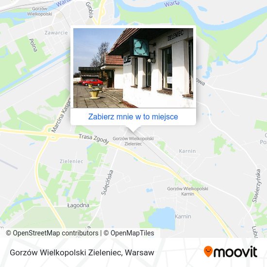 Mapa Gorzów Wielkopolski Zieleniec