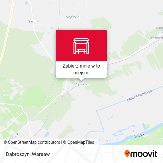 Mapa Dąbroszyn