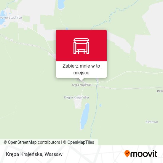 Mapa Krępa Krajeńska