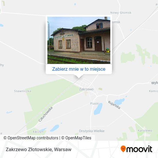 Mapa Zakrzewo Złotowskie