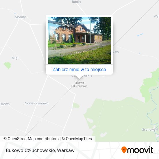 Mapa Bukowo Człuchowskie