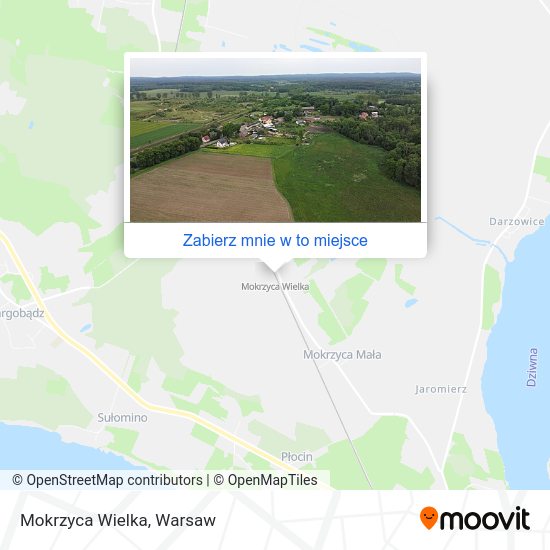 Mapa Mokrzyca Wielka