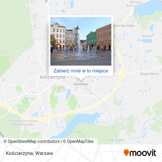 Mapa Kościerzyna