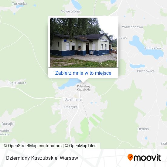 Mapa Dziemiany Kaszubskie