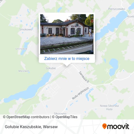 Mapa Gołubie Kaszubskie