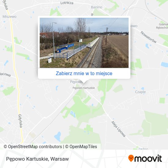 Mapa Pępowo Kartuskie