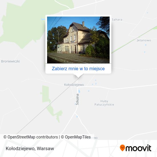 Mapa Kołodziejewo