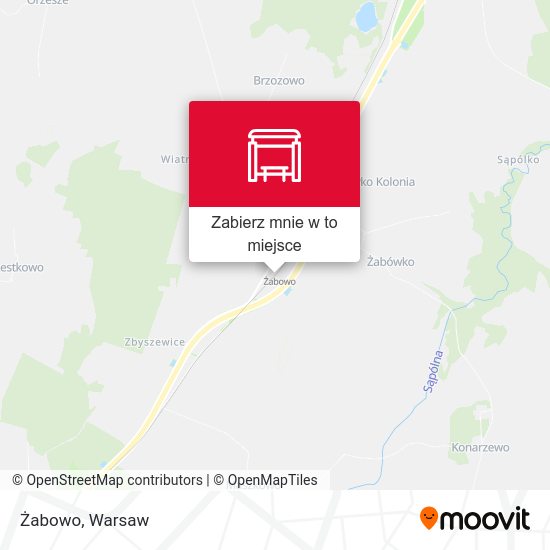 Mapa Żabowo