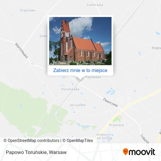 Mapa Papowo Toruńskie