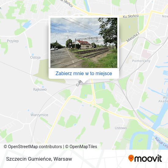 Mapa Szczecin Gumieńce