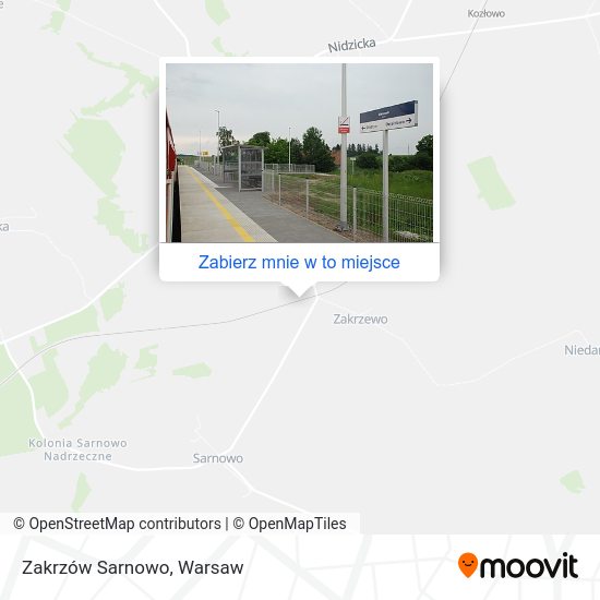 Mapa Zakrzów Sarnowo