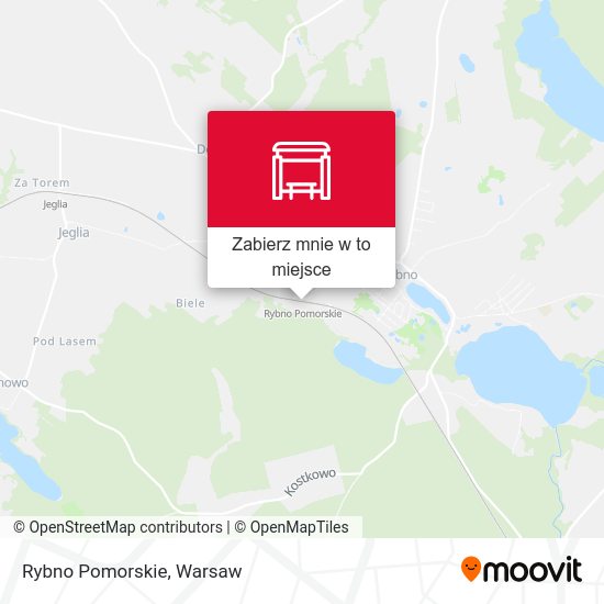 Mapa Rybno Pomorskie