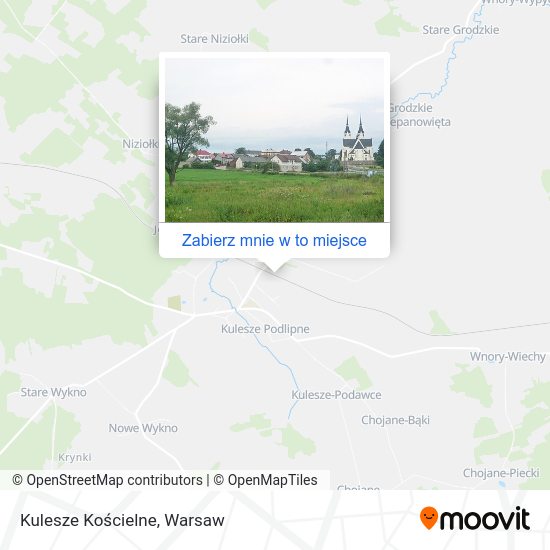 Mapa Kulesze Kościelne