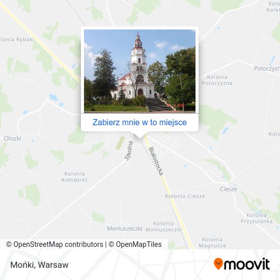 Mapa Mońki