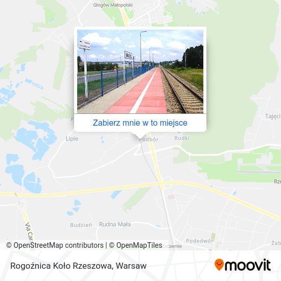 Mapa Rogoźnica Koło Rzeszowa