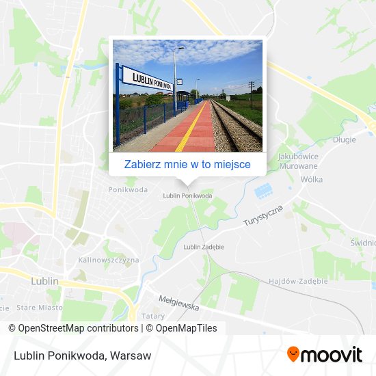 Mapa Lublin Ponikwoda