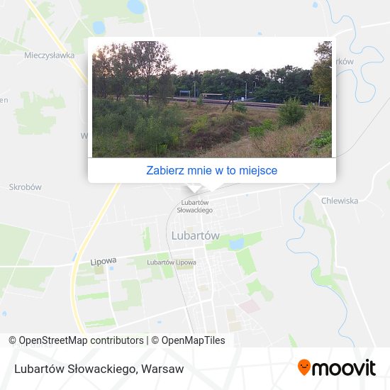 Mapa Lubartów Słowackiego