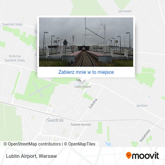 Mapa Lublin Airport