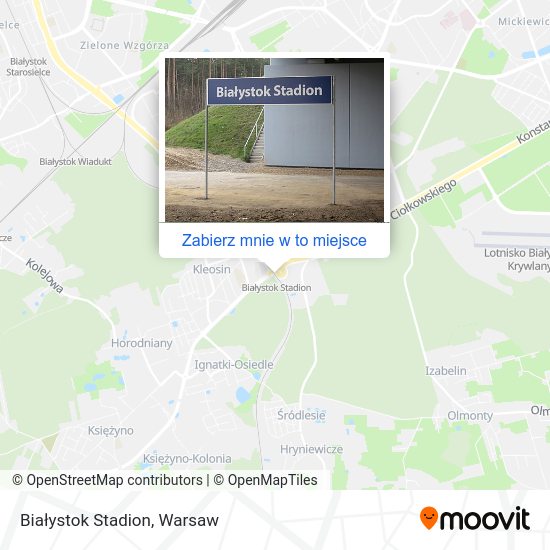 Mapa Białystok Stadion