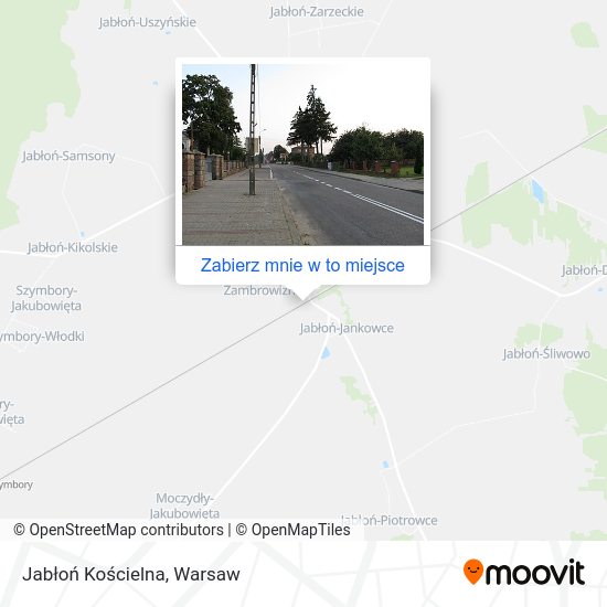 Mapa Jabłoń Kościelna