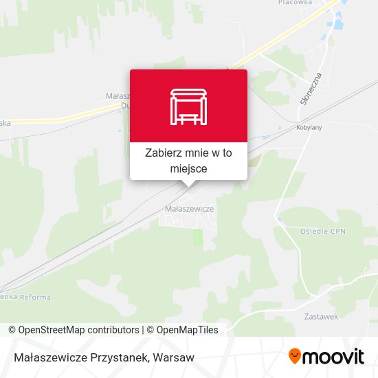 Mapa Małaszewicze Przystanek