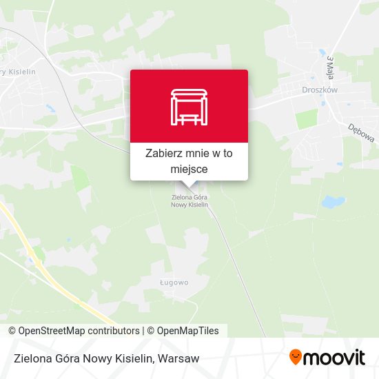 Mapa Zielona Góra Nowy Kisielin