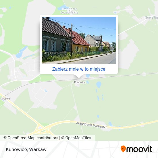 Mapa Kunowice