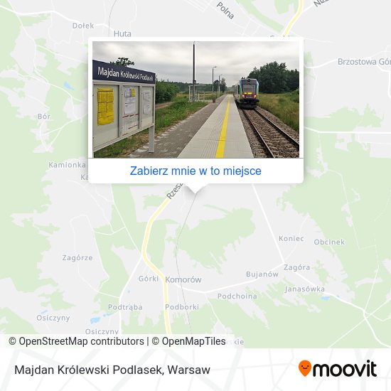 Mapa Majdan Królewski Podlasek